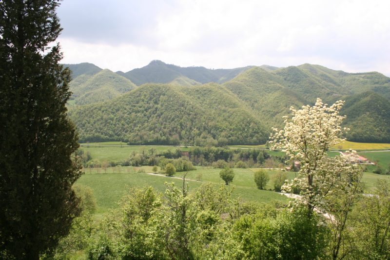 Metauro valley from Castello della Pieve
