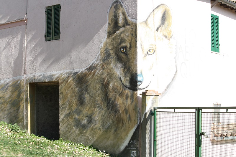 Mural in Braccano, municipality of Matelica