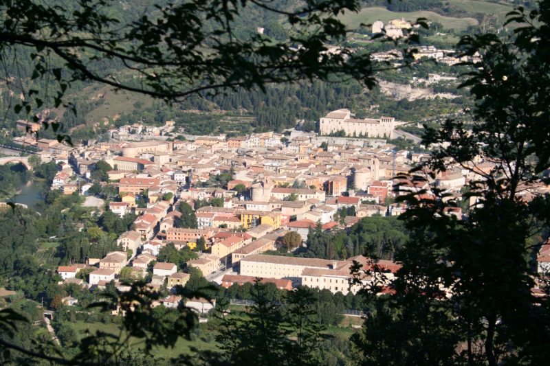 Blick auf Fossombrone