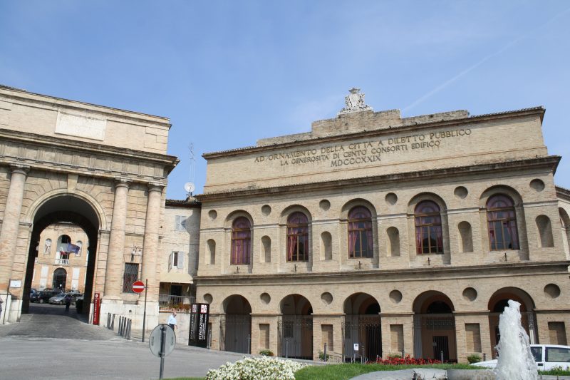 Porta Picena and the Sferisterio in Macerata