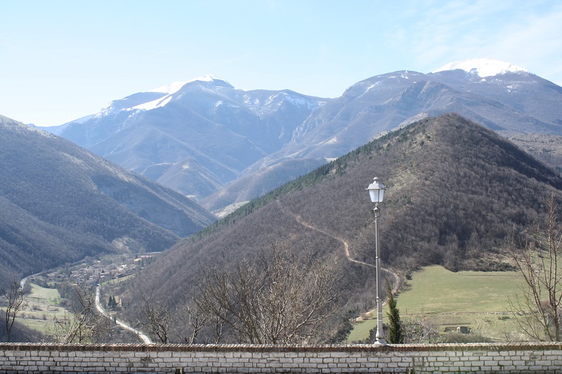 Mount Catria and Mount Acuto from Frontone