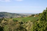 Landschaft aus Montefabbri, Gemeinde Colbordolo