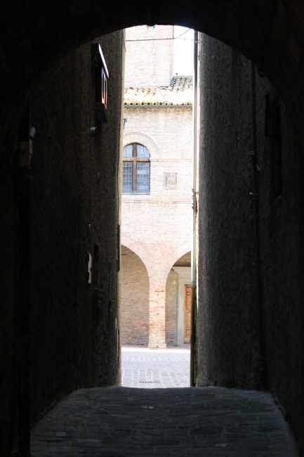 Eine Gasse in Sant'Angelo in Vado